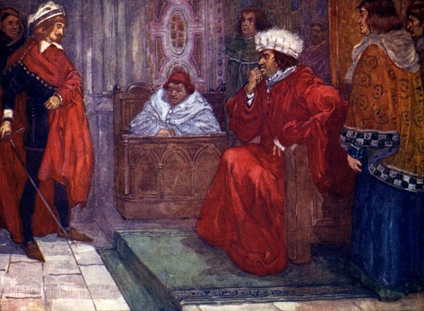 '...I send you to prison, said Judge Gascoigne', 14th century, (1905). Artist: A S Forrest