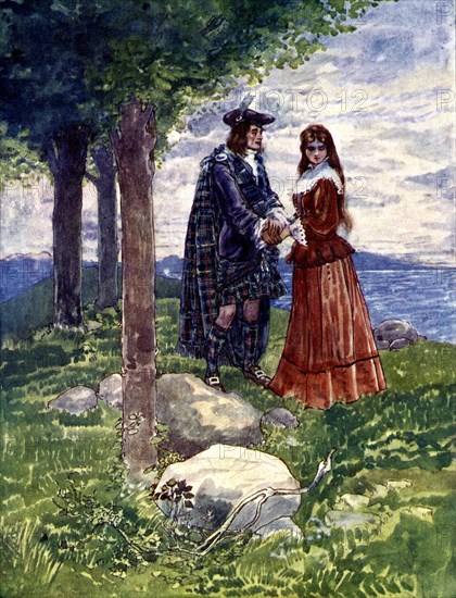 'They took a sad farewell of each other', 1746, (1905).Artist: A S Forrest