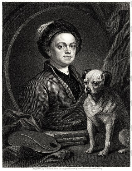 'Gulielmus Hogarth', 19th century. Artist: James Mollison