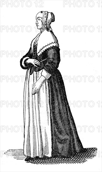 Citizen's daughter, 1649, (1910). Artist: Unknown