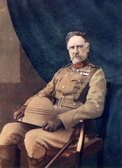 Lieutenant-General NG Lyttelton, commanding 4th Brigade in South Africa, 1902.Artist: C Knight