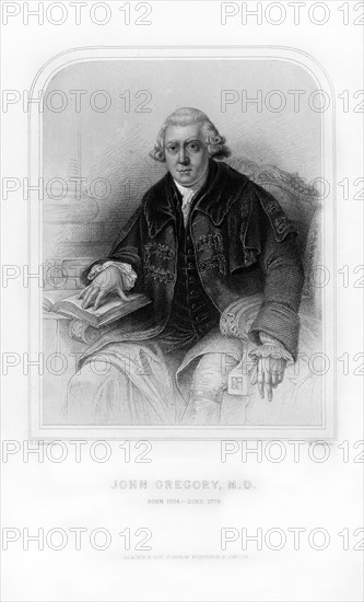 John Gregory, Scottish physician and philosopher, (1870).Artist: W Howison