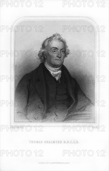 Thomas Chalmers, Scottish divine, (1870).Artist: H Robinson