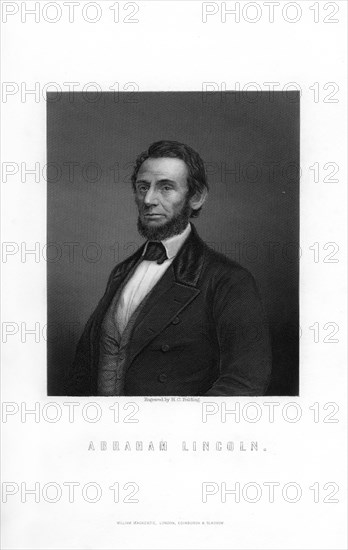 Abraham Lincoln, 16th President of the United States, (1893).Artist: HC Balding