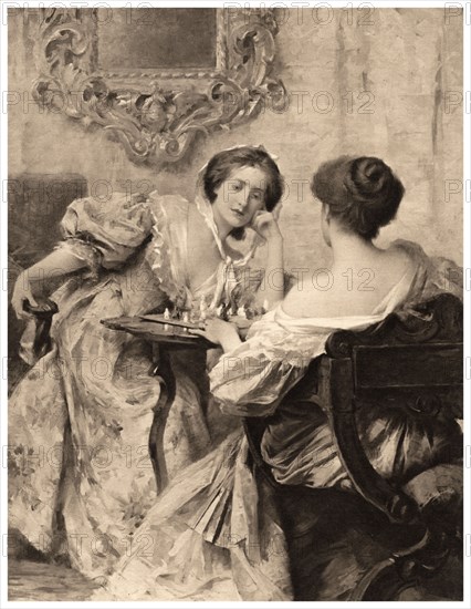 'The Chess Players', 1903. Artist: Samuel Melton Fisher