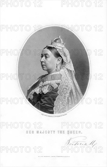 Queen Victoria, Queen of the United Kingdom of Great Britain and Ireland, 1899.Artist: W Roffe