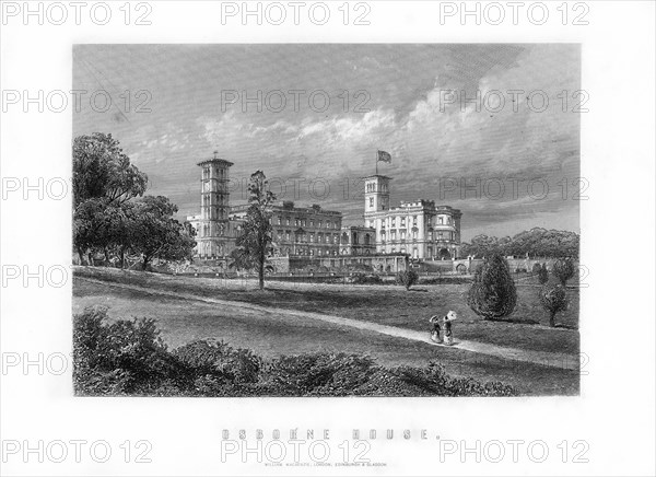 Osborne House, former royal residence in East Cowes, Isle of Wight, England, 1899. Artist: Unknown