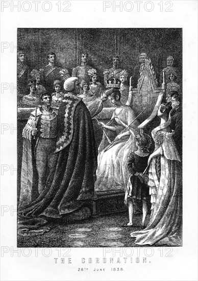 The Coronation of Queen Victoria, Westminster Abbey, London, 28th June 1838, (1899). Artist: Unknown