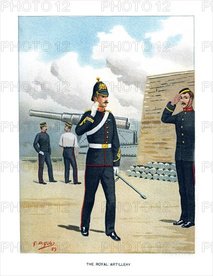 'The Royal Artillery', c1890.Artist: Geoffrey Douglas Giles