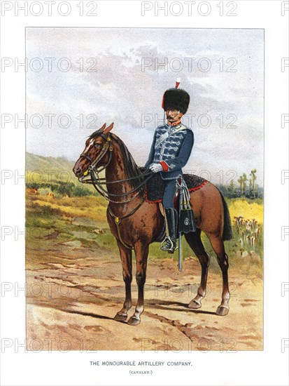 'The Honourable Artillery Company (Cavalry)', c1890.Artist: H Bunnett