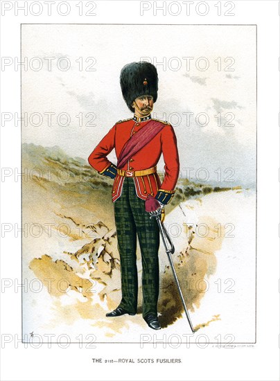 'The 21st Royal Scots Fusiliers', c1890. Artist: Unknown