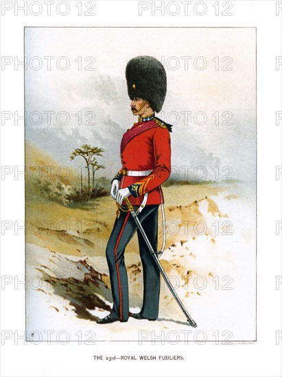'The 23rd Royal Welsh Fusiliers', c1890. Artist: Unknown