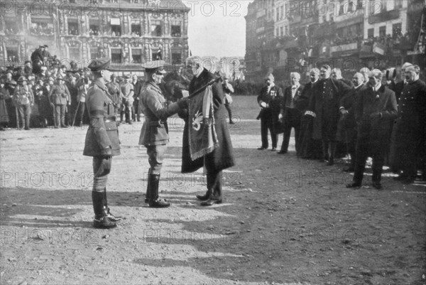 Lille being liberated by the British 5th Army, France, 17 October 1918. Artist: Unknown