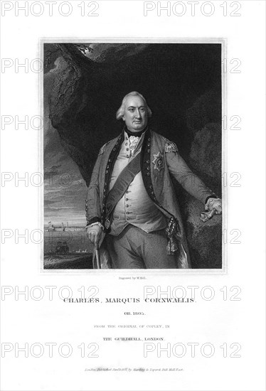 Charles Cornwallis, 1st Marquess Cornwallis, English military commander, (1832).Artist: W Holl