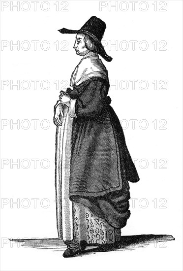 English tradesman's wife, 1649, (1910). Artist: Unknown