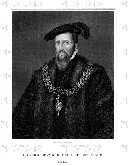 Edward Seymour, 1st Duke of Somerset, Lord Protector of England, (1823).Artist: R Cooper