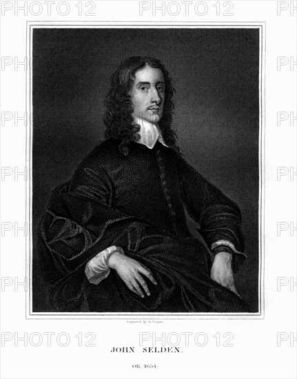 John Selden, English jurist, legal antiquary and oriental scholar, (1823).Artist: R Cooper