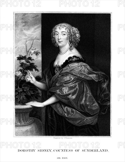 Dorothy Spencer, Countess of Sunderland, (1823).Artist: J Thomson