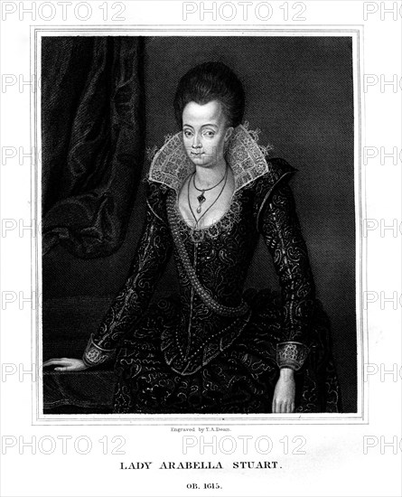 Lady Arabella Stuart, Duchess of Somerset, (1826).Artist: TA Dean