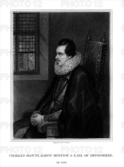 Charles Blount, 1st Earl of Devon, English courtier and soldier, (1827).Artist: E Scriven