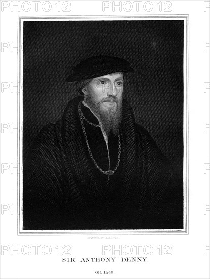 Sir Anthony Denny, courtier of Henry VIII, (1827).Artist: TA Dean