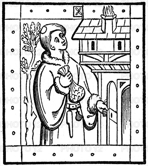 Alan Middleton, collector of rents, 15th century, (1910). Artist: Unknown