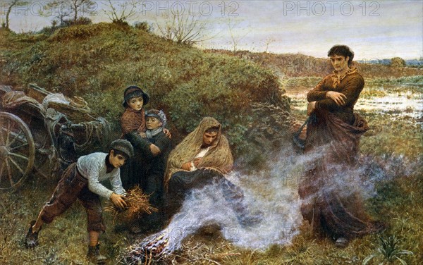 'The Vagrants', 1868, (1912).Artist: Fred Walker