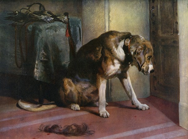 'Suspense', 19th century, (1912).Artist: Edwin Henry Landseer