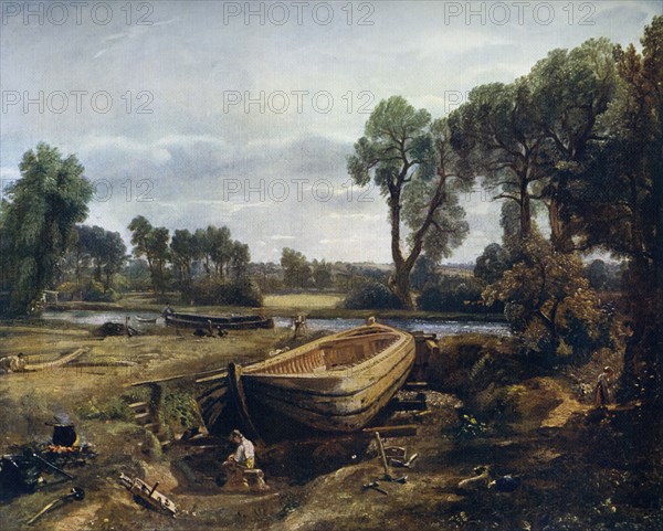 'Boat Building Near Flatford Mill', 1815, (1912).Artist: John Constable