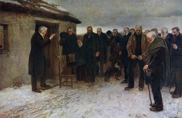 'A Highland Funeral', 1882, (1912).Artist: Sir James Guthrie