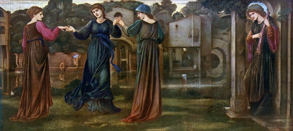 'The Mill, Girls Dancing to Music by a River', 1870, (1912).Artist: Sir Edward Coley Burne-Jones