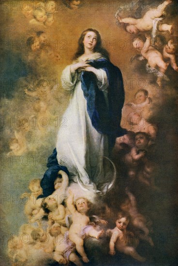 'Immaculate Conception', c1678, (1912).Artist: Bartolomé Esteban Murillo