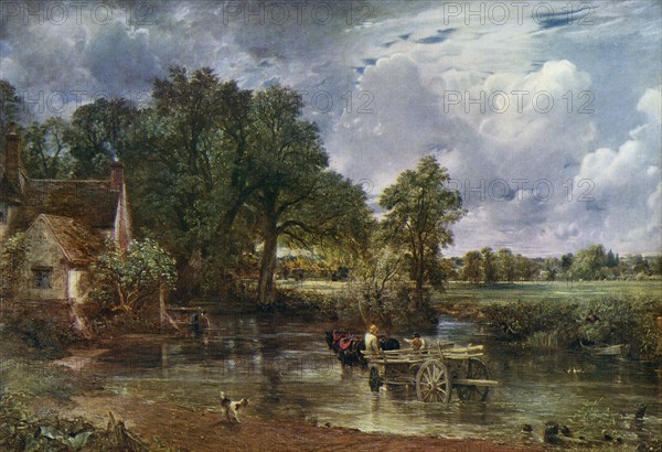 'The Hay Wain', 1821, (1912).Artist: John Constable