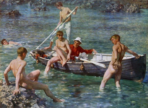 'Ruby, Gold and Malachite', 1902, (1912).Artist: Henry Scott Tuke