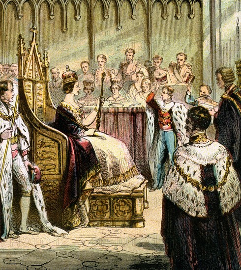 'Coronation of Victoria, 1837', (c1850s). Artist: Unknown