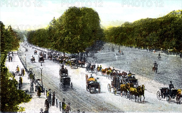 Rotten Row, Hyde Park, London, 20th Century. Artist: Unknown