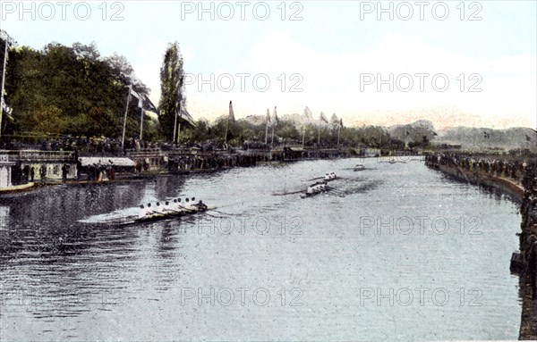 The Oxford eights, 20th Century. Artist: Unknown