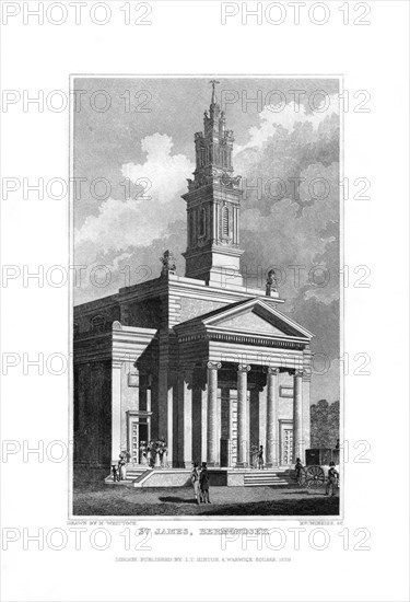 St James, Bermondsey, Surrey, 1829.Artist: R Winkles