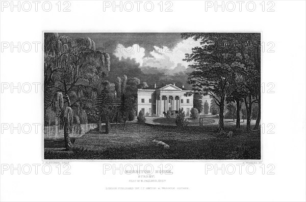 Norbiton House, Kingston upon Thames, Surrey, 1829.Artist: R Winkles