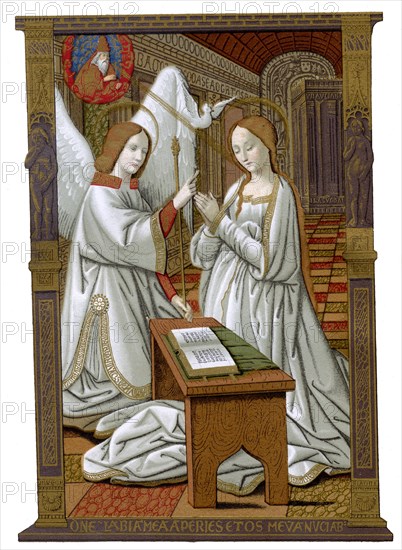 'The Annunciation', c1503, (1870). Artist: Franz Kellerhoven