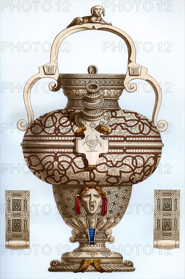 Vessel of Henri II ware, 16th century, (1870).Artist: Franz Kellerhoven