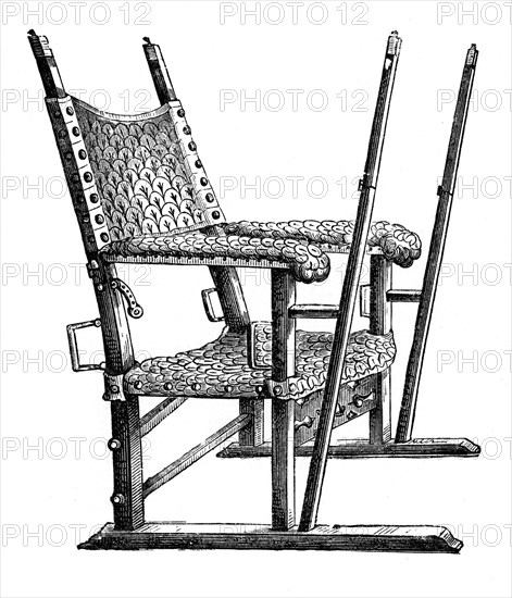 Sedan chair of Charles V, 14th century, (1870). Artist: Unknown
