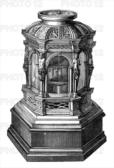 Portable clock, 14th-16th century, (1870). Artist: Unknown