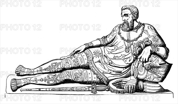 Effigy of Philippe de Chabot, Admiral of France, c1570, (1870). Artist: Unknown