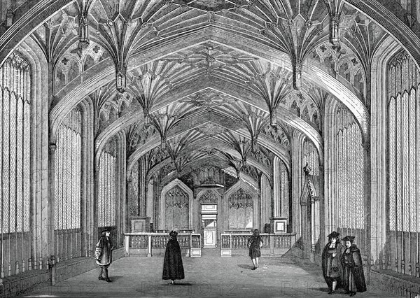 Interior, Oxford University, c18th century, (1870). Artist: Unknown