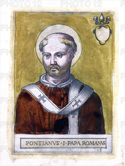 Pope Pontian I. Artist: Unknown