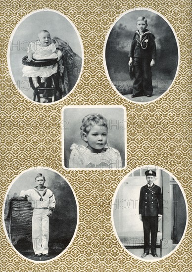 Prince Albert Windsor from age one to fifteen, c1896-1910. Artist: Unknown