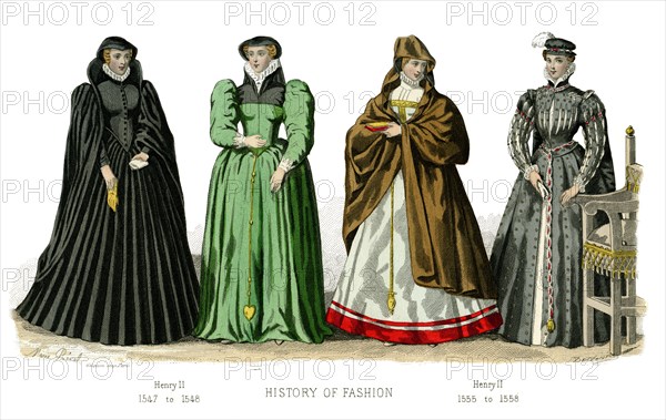 French costume: Henry II, (1882). Artist: Unknown