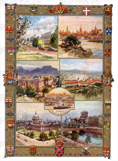 Capitals of the British Empire, 1937. Artist: Charles E Turner