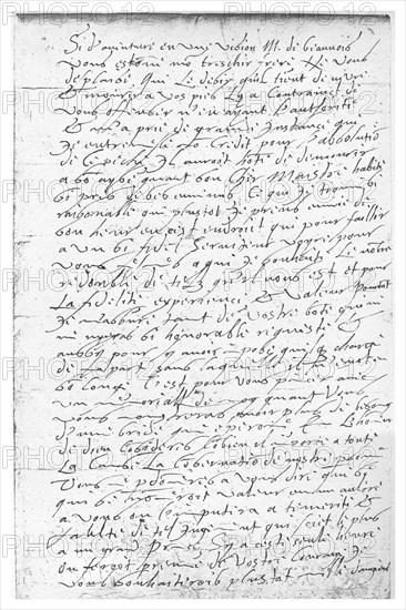 Letter written by Queen Elizabeth I, 16th century, (1896).Artist: Queen Elizabeth I